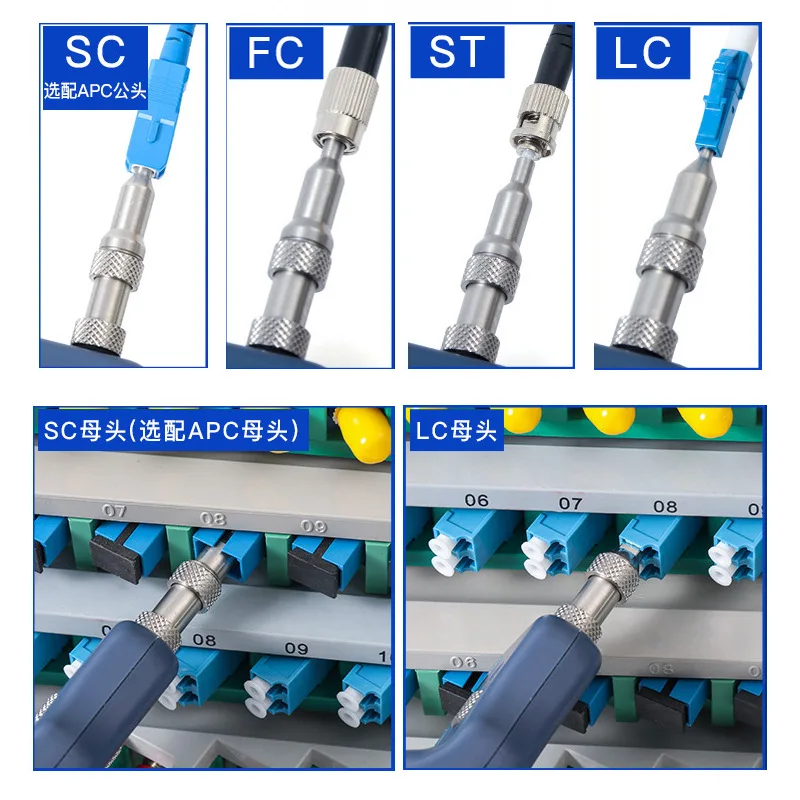 KIP-600V Video Inspection Probe FedEx 400X Fiber Optic Inspection Probe Fiber Optic Inspector Microscope APC UPC tips Hand-held