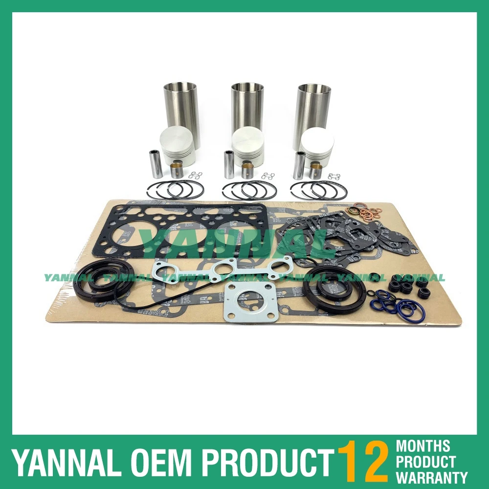 Cylinder Liner Kit With Gasket Set For Kubota D750 Engine Spare Parts