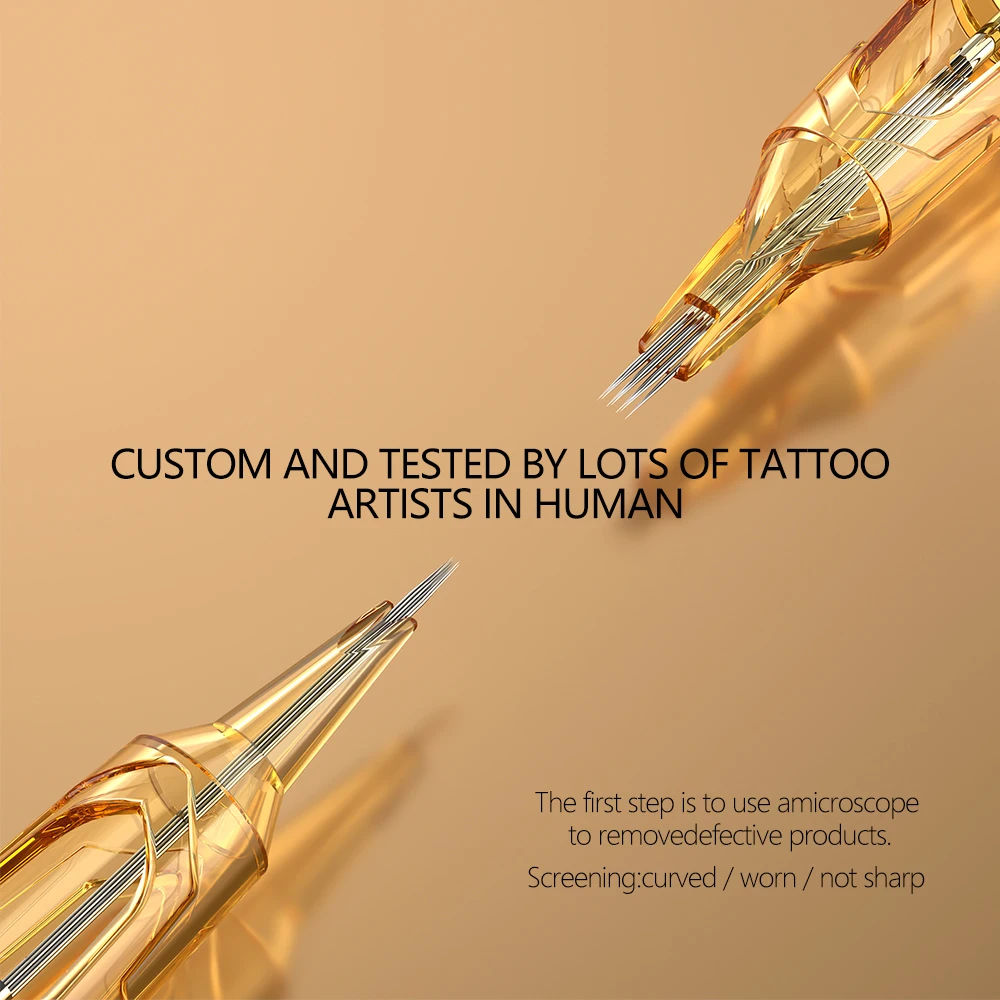 Ambition Glory 20/60/100/200pcs RL Tattoo Needle Cartridge Kit Mix Round Liner Magnum Sterilized Safety For Tattoo Machine Grip
