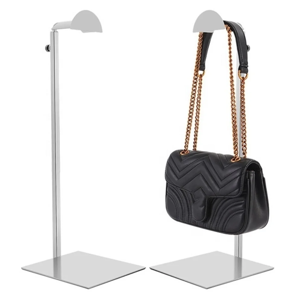 Factory Adjustable Single Hook Women's Metal Handbag Display Rack