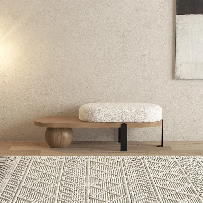 

Shoe changing stool Bench stool Solid wood homestay sofa Shoe stool