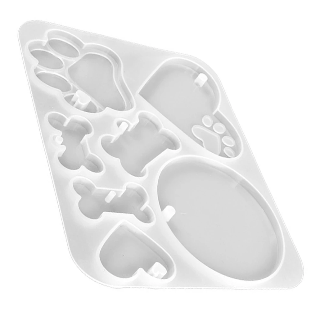

Pet Tag Silicone Mold Bone Shape Diy Crafts Epoxy Casting Mold For Dog Bone Pendant Making Durable Jewelry Tool