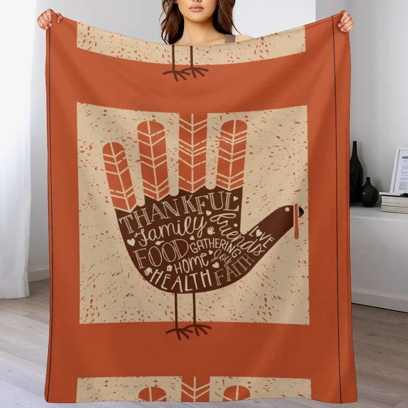 

funny thanksgiving turkey t shirt Throw Blanket Multi-Purpose Decorative Sofa Winter beds Decorative Throw Blankets