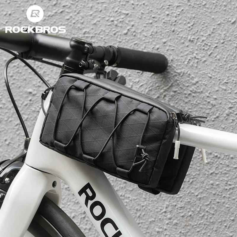 ROCKBROS Bike Bag Top Tube Bag Floating Installation Method Cycling Saddlebags Bicycle Pannier Bag Large Capacity Equipment