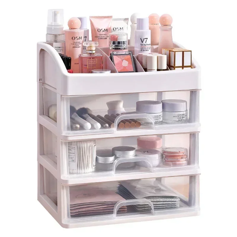 Make-up Case Sieraden Container Box Make-up Organizer Laden Cosmetische Opbergdoos Make-up Borstel Houder Borstel Lippenstift Container