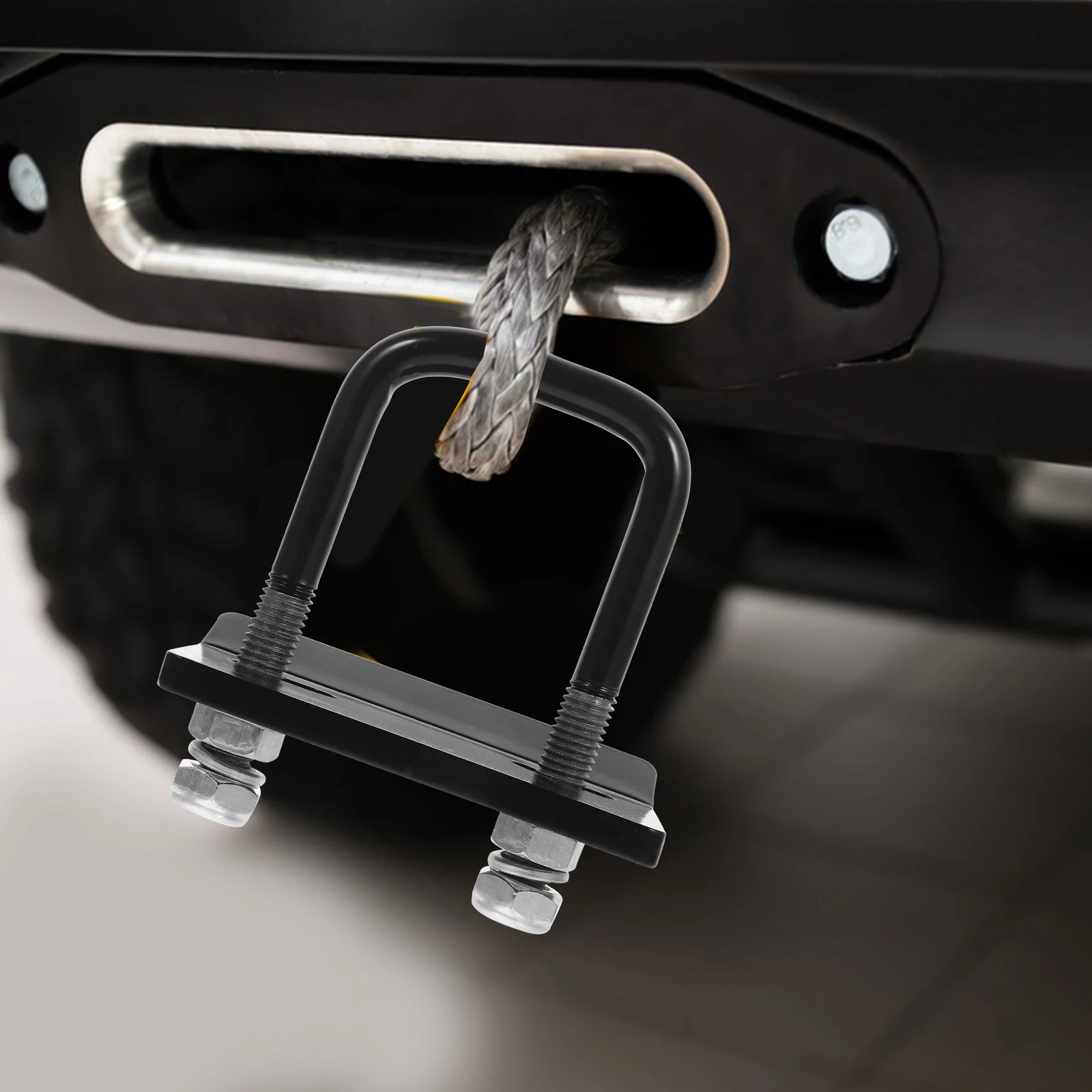 

Trailer Hitch Tightener Heavy Duty Alloy Steel Rattle Free Clamp Black Matte Weather Resistant Non Rust Secure Cargo