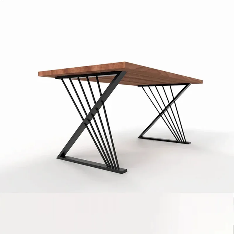 

Simple table, wrought iron table legs, cross-border metal table legs, simple solid wood table, rock table, metal table legs.