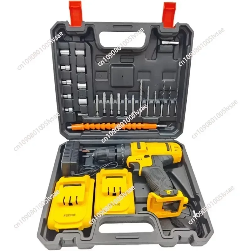 Cordless Power Drill Driver Set 21V Electric Screwdriver Driver Tool Kit with Battery, Charger and Storage Box Included