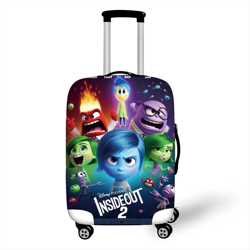 Disney Inside Out 2 Elastic Luggage Cover Cartoon Suitcase Protective Cover Kawaii Thicken Luggage Case Tags Travel Trolley Case