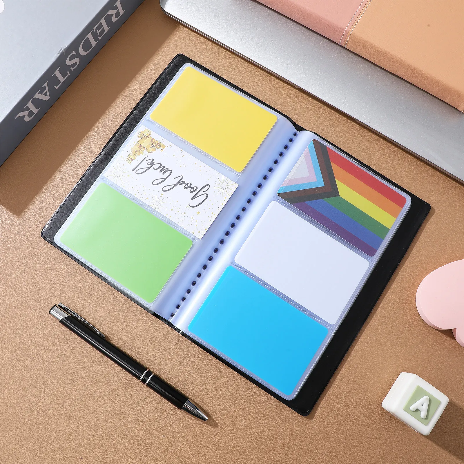 Index Card Holder - Książka do przechowywania wizytówek, 240 miejsc,
