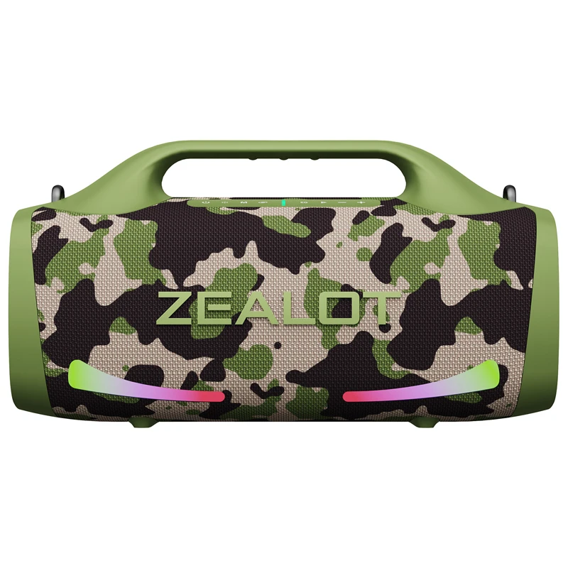 Zealot-S79 Speaker Party draagbare luidspreker met Bluetooth 5.2, draagbaar handvat, 24-uurs speeltijd, voor feest, kamperen