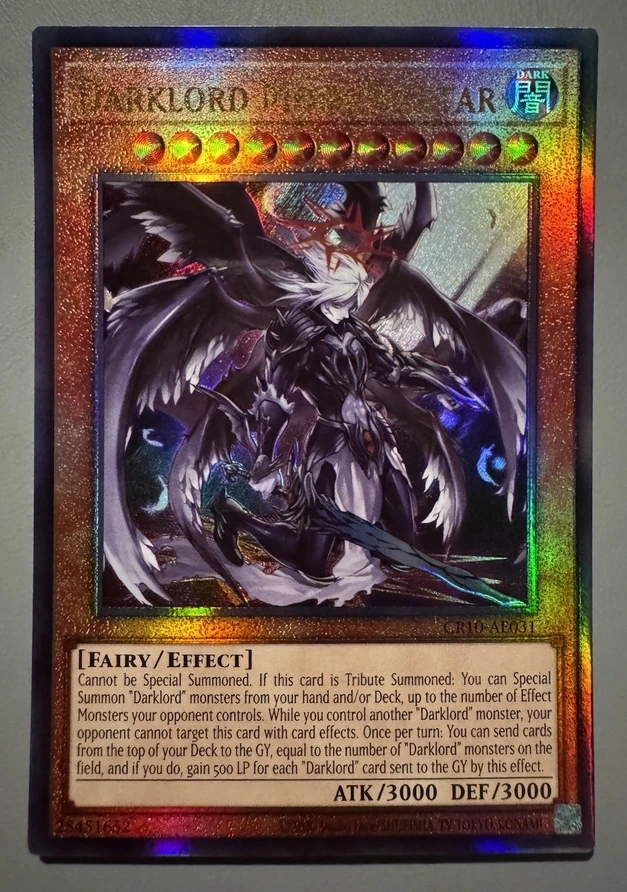 遊戯王-コナミ-デュエルモンスターズ-cr10-ae031-ダークロード・モーニングスター-アルティメットレア-アジア英語版コレクション-ミントカード