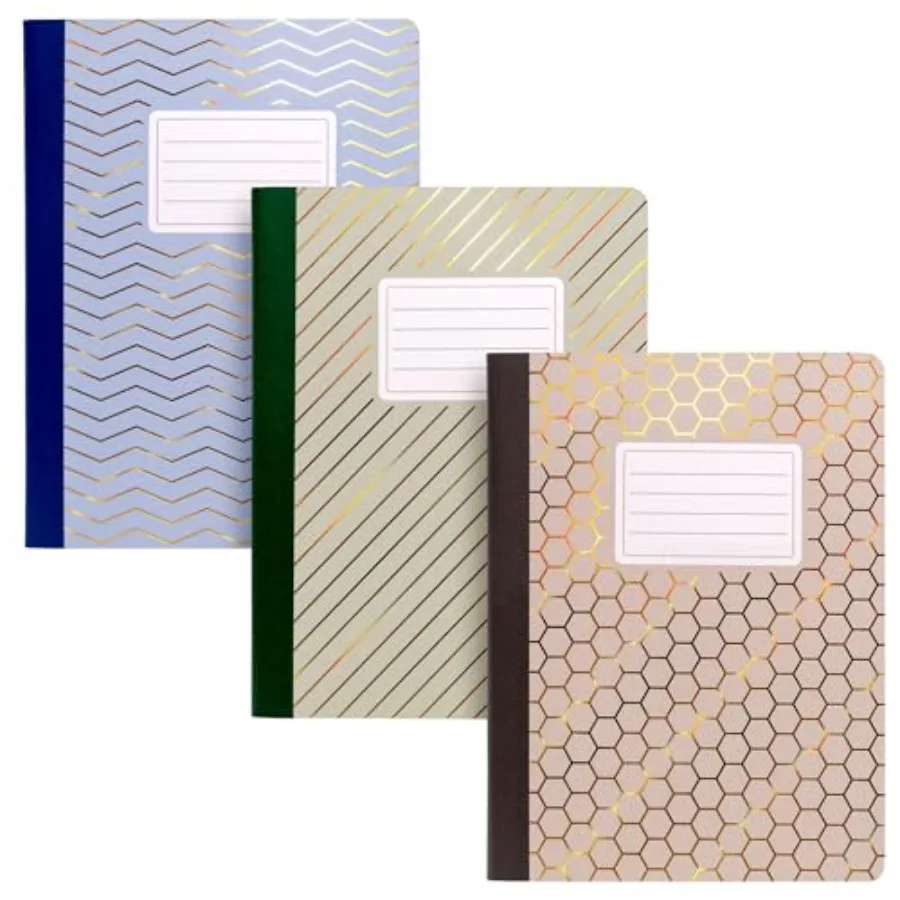 

B5 Composition Books of Notebooks with 140 Pages, 70 Sheets of College Ruled 80GSM Paper with Margin for School Notes, Office O