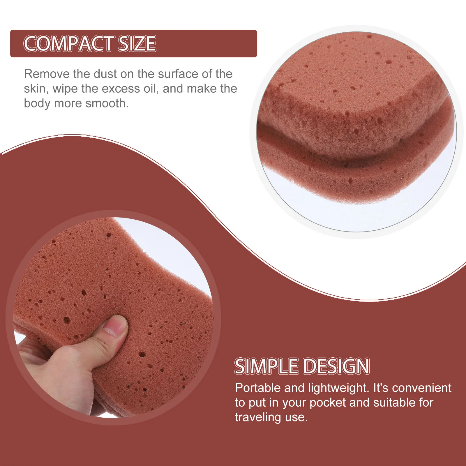 إسفنجة استحمام لتقشير الحمام، وسادة تنظيف ناعمة للسفر، أداة غسيل الجسم خفيفة الوزن، ملحقات حمام محمولة #3