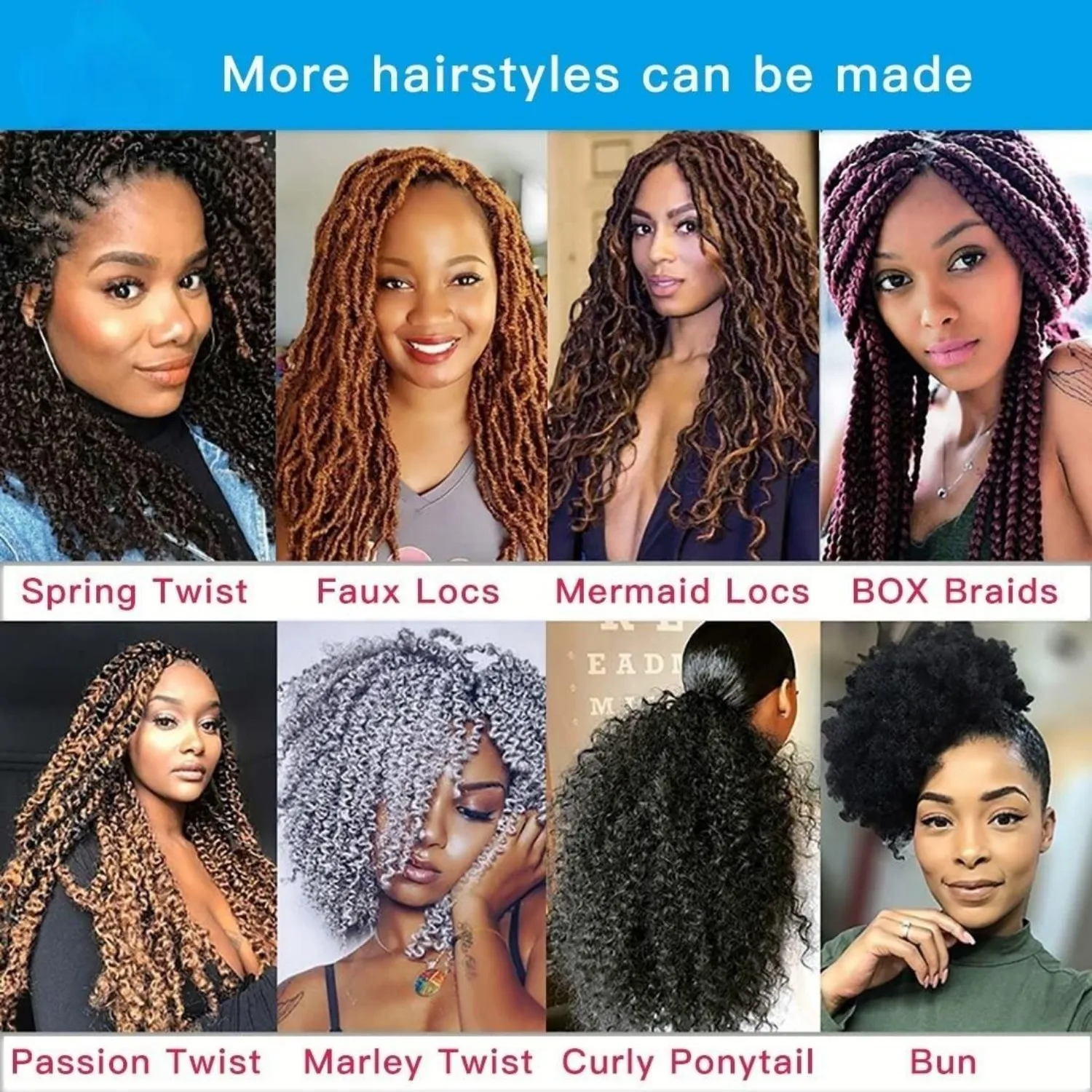 Cabelo de lã brasileira para tranças senegalês torção trança cabelo deusa locs crochê extensão do cabelo macio falso locs crochê cabelo