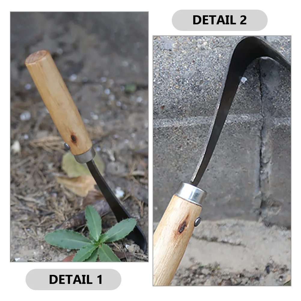 Wooden Handle Bark Scraper Metal Tree Debarking Tool Gardening Equipment for Bark Removal Weeding Planting Vegetables