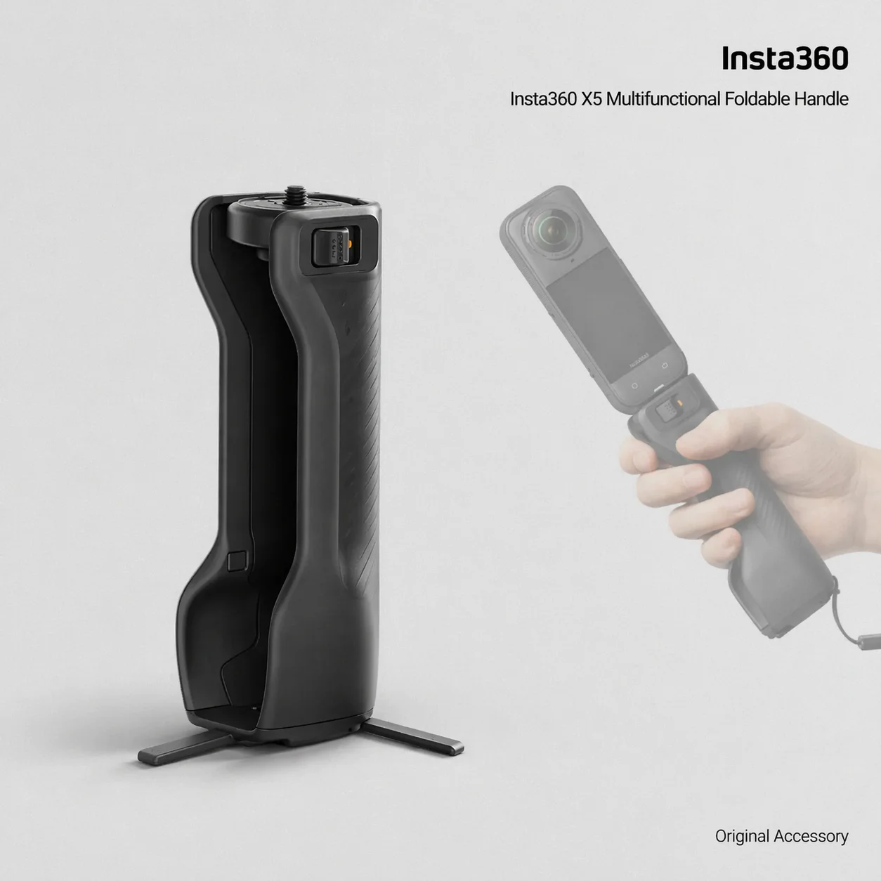 

Insta360 X5 Multifunction Foldable Handle Portable Protective Grip Mini Tripod Desktop Stand Accessory