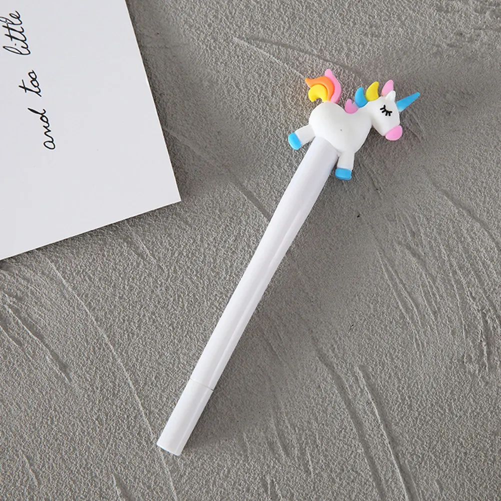 

4Pcs Glowing Cartoon Pens Portable Lightweight Gel Writing Pen Quick for Students Kids Adults Glowing Pen