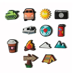 Picnic Bus Shoe Charms for Crocs Accessories Clogs Pins Women Badges Boy Girls Jeans Kids Decorations Buckle Shoes Accessories