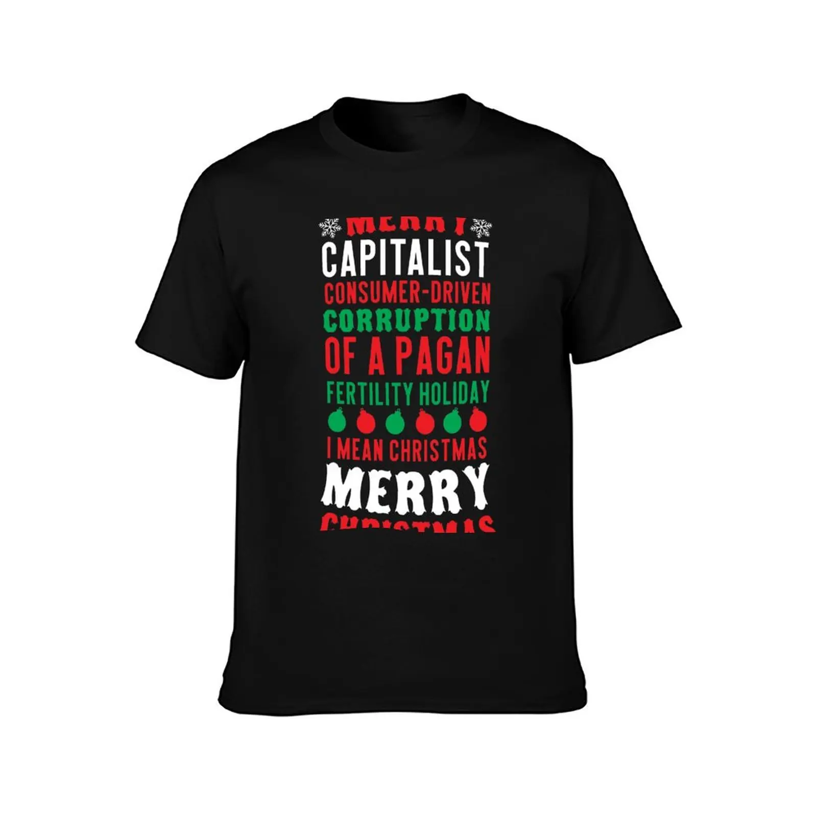 Merry Corruption Of A Pagan Holiday T-Shirt Dry Fit Athletic Short Sleeve Shirt T-Shirt