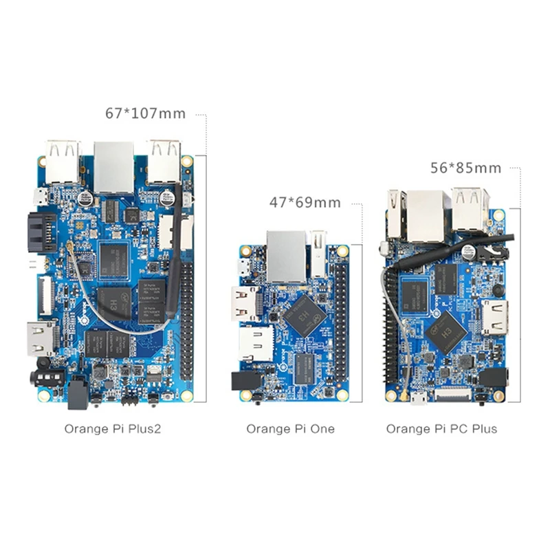 Для Orange Pi PC Plus макетная плата + адаптер питания + чехол H3 1 ГБ DDR3 с открытым исходным кодом Android 4,4 Ubuntu