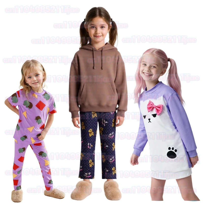 

Anime KPop Cosplay Hunters Rumi Zoey Mira Costume Cute Children Pajamas Sleepwear Role Play Outfit for Girls Halloween Party