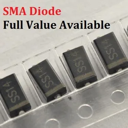 100PCS SMA Diode SS34 IN5822 SS14 In5819 1n5819 SS16 SS24 SS36 SR60 SS110 SS220 SS310 ES1J SMD M7 M1 Free Ship