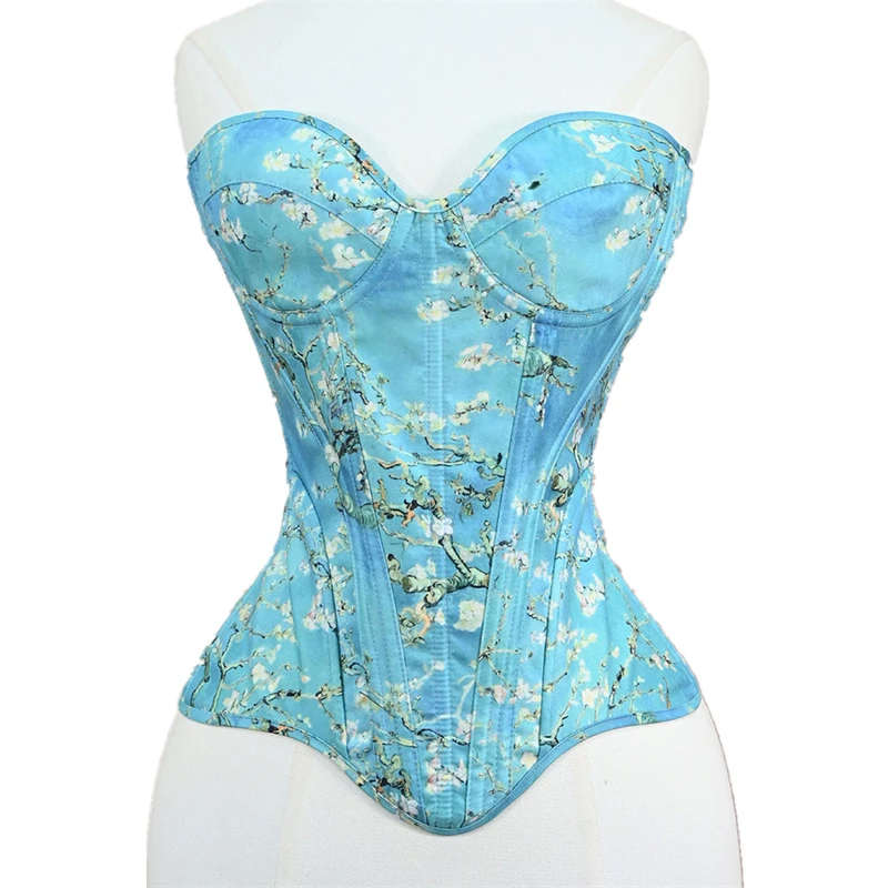 

Корсетный топ без бретелек с чашечками, на шнуровке, с корсетными вставками для коррекции талии, для вечеринок, костюмов, нижнего белья