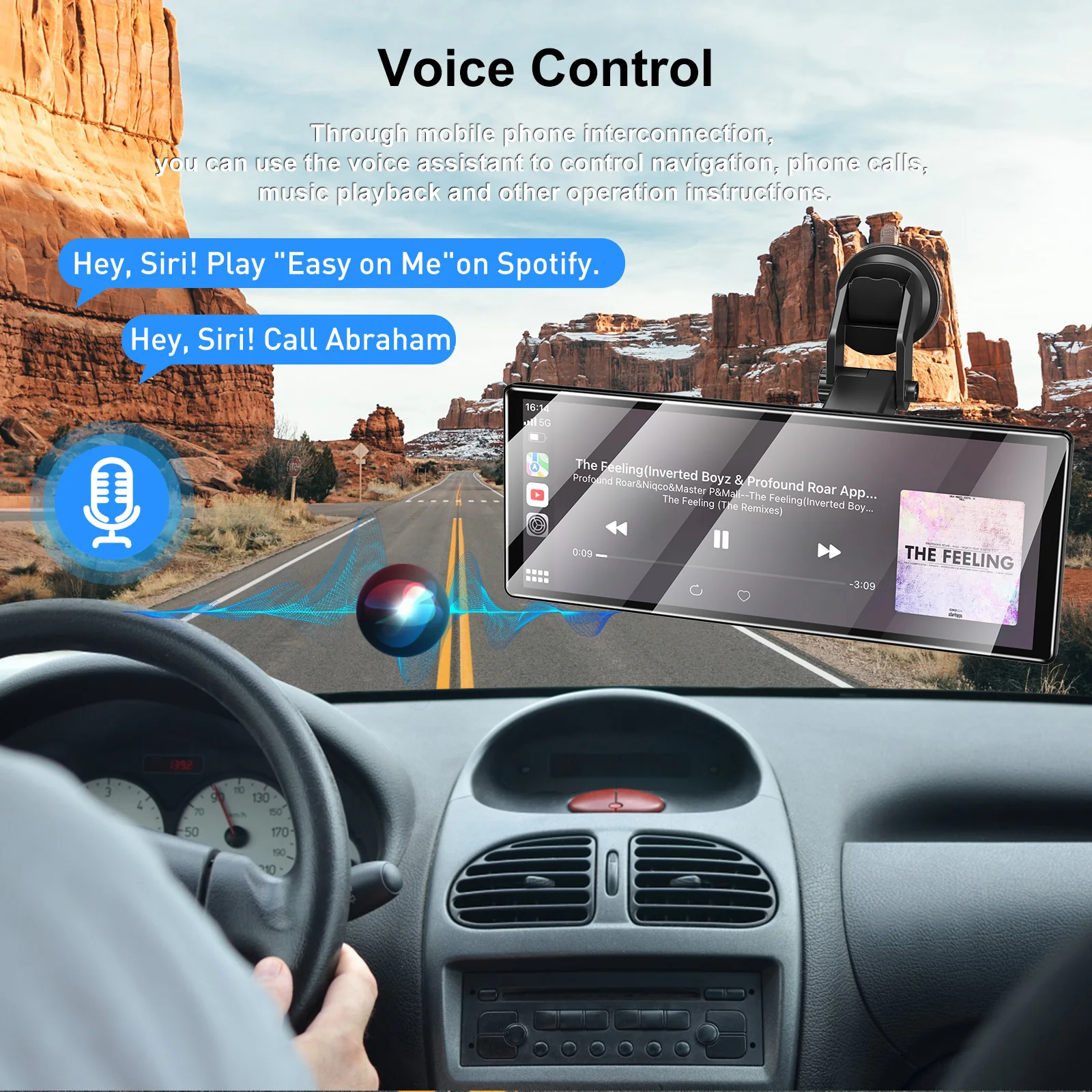 XGODY 11.3 بوصة شاشة لمس محمولة لاسلكية CarPlay Android Auto FM راديو السيارة ستيريو GPS