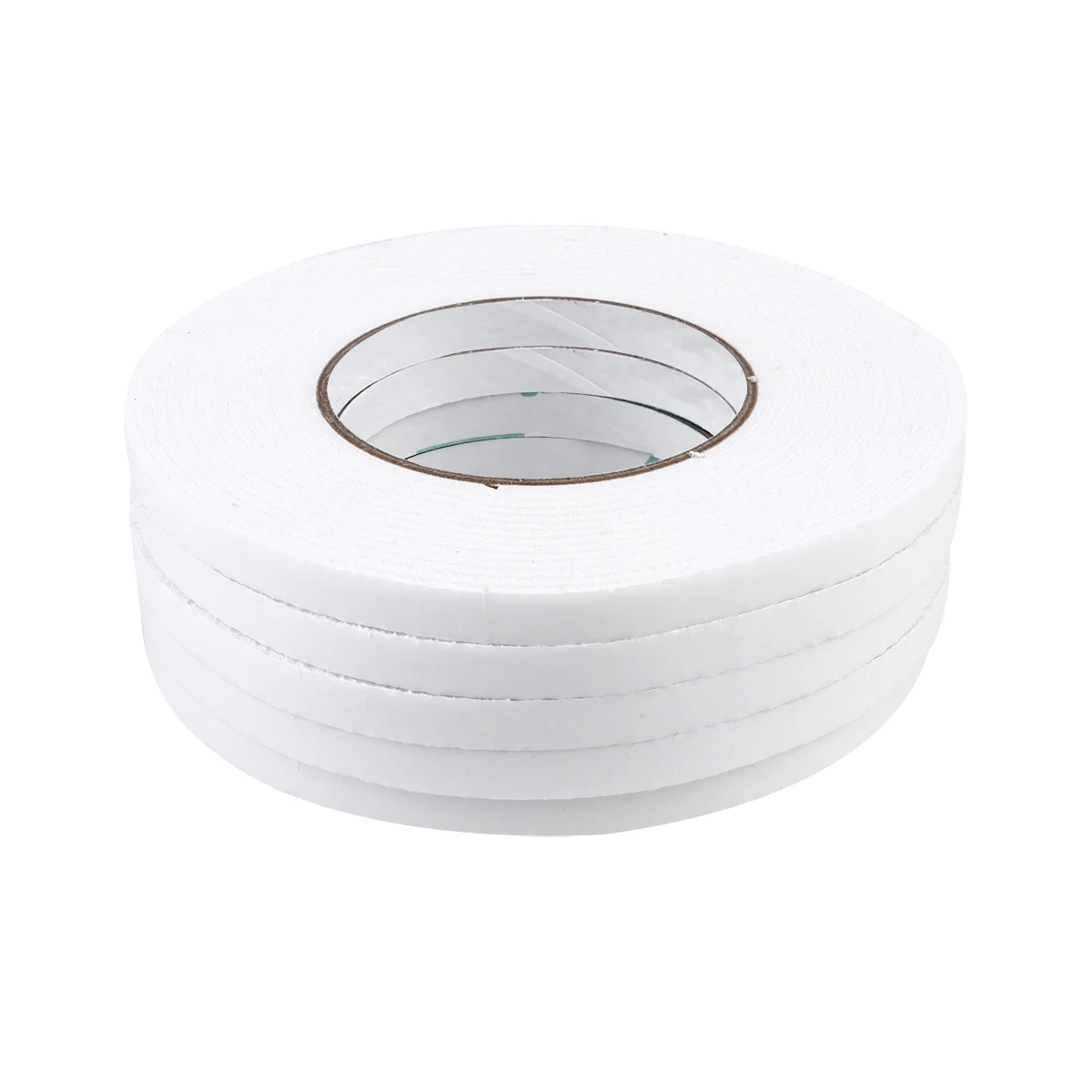 

12 Rolls Double-Sided Foam Tape 1Cm Width Strong Adhesion Heat Resistance Waterproof Insulation Adhesive Tape For Home Window