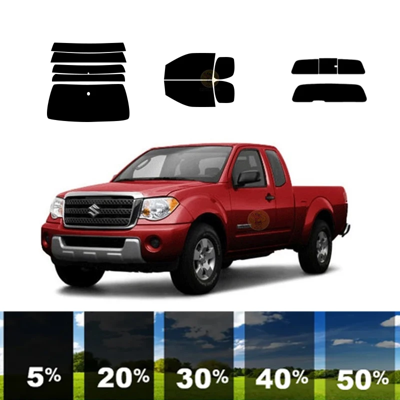 

precut Removable Window Tint Film For Car 100% UVR 5%-70%VLT Heat Insulation Carbon ﻿For SUZUKI EQUATOR 2 DR PU 2009-2013