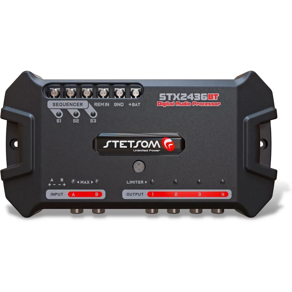 

Stetsom STX 2436 Bluetooth DSP PRO — цифровой сигнальный процессор, DSP PRO, эквалайзер, эксклюзивное приложение
