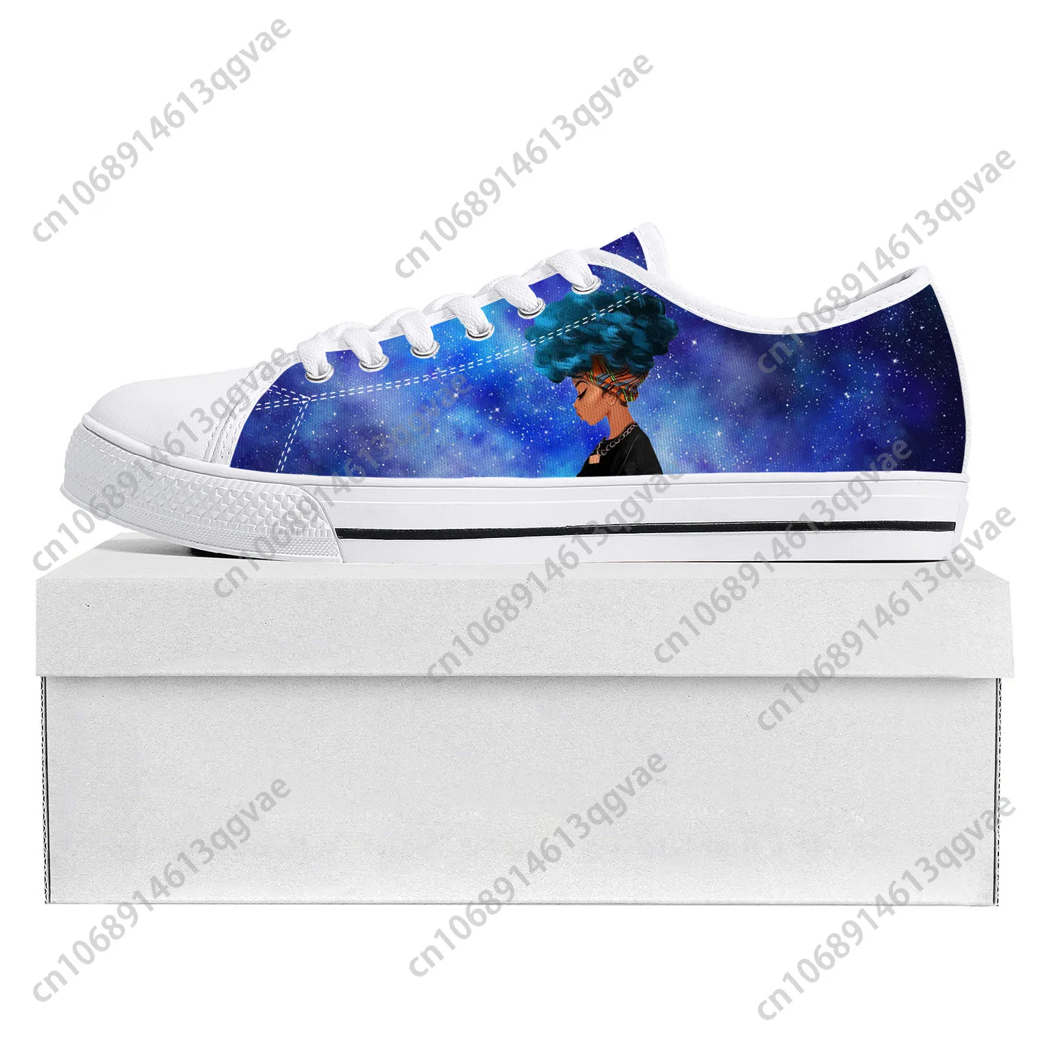 

African Woman Black Pop Low Top High Quality Sneakers Mens Womens Teenager Canvas Sneaker Prode Casual Couple Shoes Custom Shoe