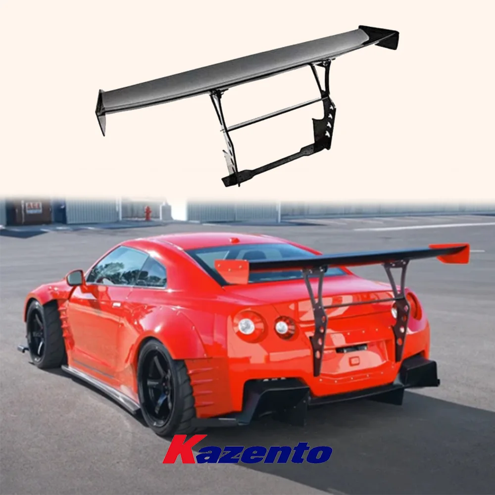 For Nissan R35 GTR BAN Style Carbon Fiber Rear Trunk Boot GT Wing Spoiler