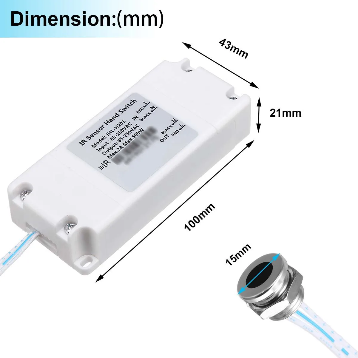 AC85-250V IR مفتاح مستشعر الأشعة تحت الحمراء مفتاح الإضاءة لمصابيح LED شرائط ليد محس حركة موجة اليد