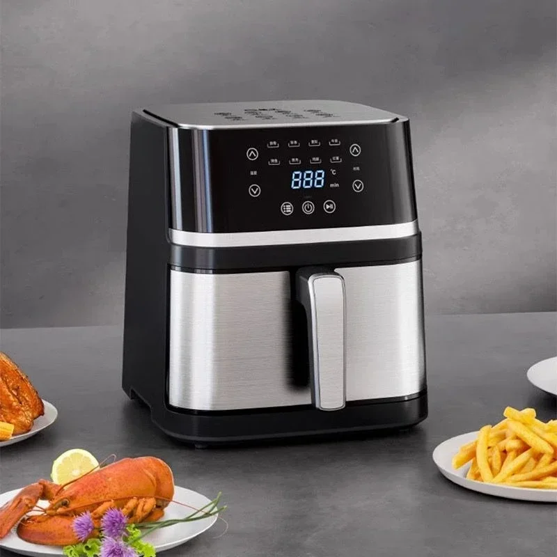 Air fryer household large capacity smart electric fryer no flip multifunctional electric oven integrated French fry machine