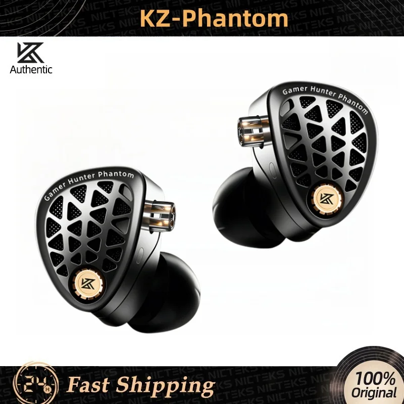 

KZ Phantom Hi-Fi: Флагманские игровые внутриканальные наушники для киберспорта с цельнометаллическим корпусом и премиальной литой конструкцией, обеспечивающие превосходное звучание для FPS-игр
