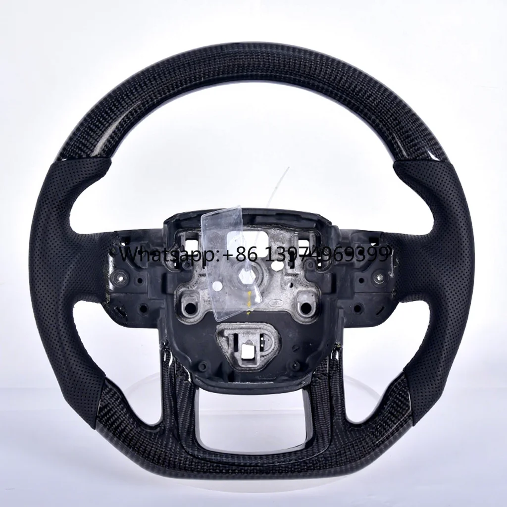 Custom Car Carbon Fiber Steering Wheel Fit for Land Rover