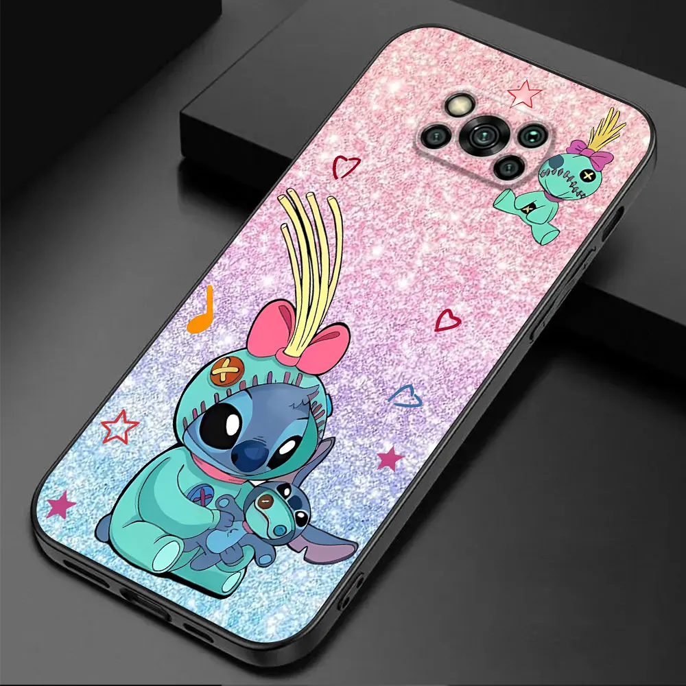 Disney Mickey Minnie Stitch Case for Xiaomi Poco M3 F1 X3 NFC F5 M5 C50 C51 M4 Pro 5G X4 GT X4 Pro 5G C40 Silicone Cover