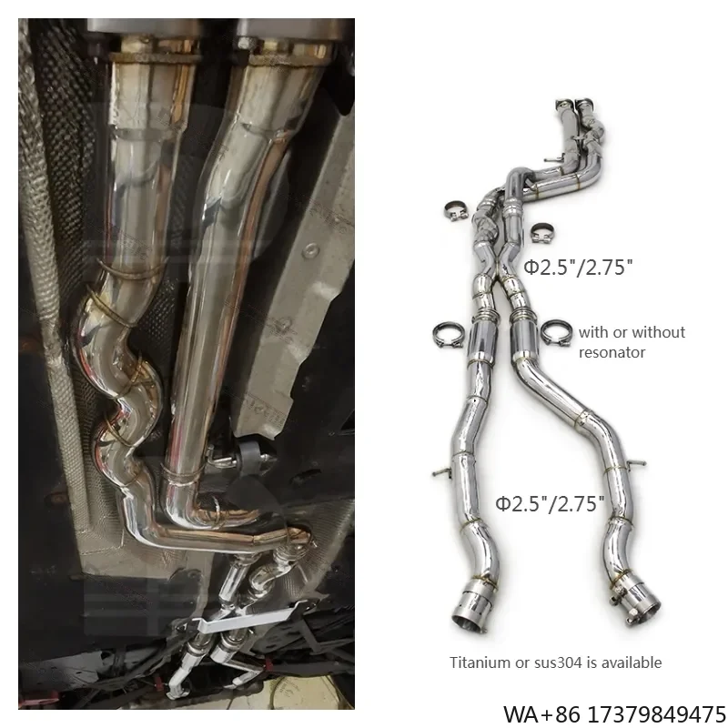 

Factory Price Ready Equal Length Mid Pipe for BMW M3/M4 F80 F82 F83 S55 3.0T 2014-2019 F80 Car Parts S55 Mid Pipe in Stock