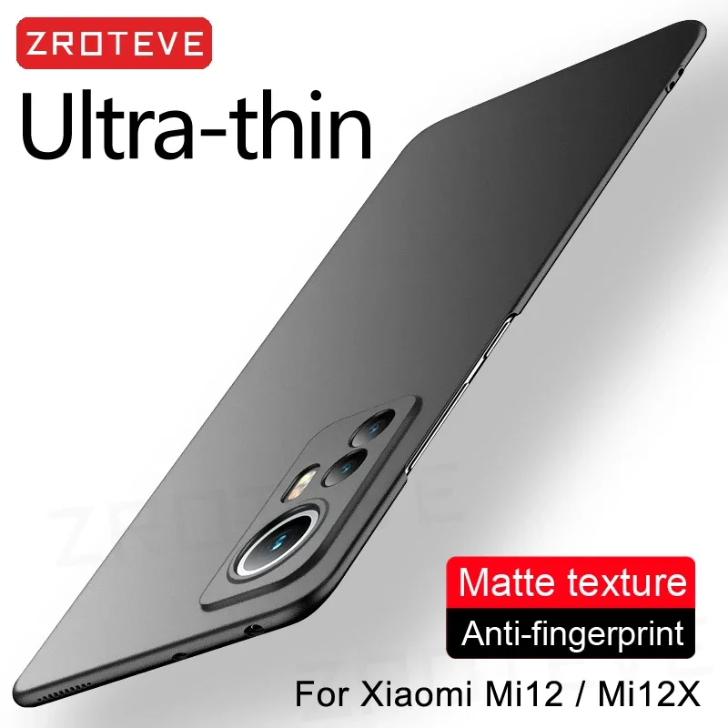 For Xiaomi 12T Cases ZROTEVE Ultra Thin Hard PC Matte Case On Xiaomi Mi 12T Pro 12 T 12X Xiomi Mi12X Mi12T Mi12 Lite Phone Cover