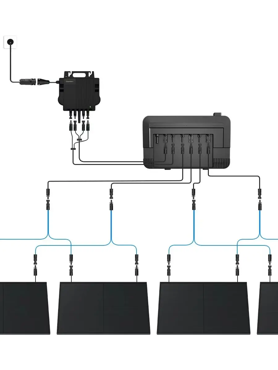 1paar Y Solarstecker Verteiler Buchse 2 Fach Solarpanel Kabel Adapter Solarkabel