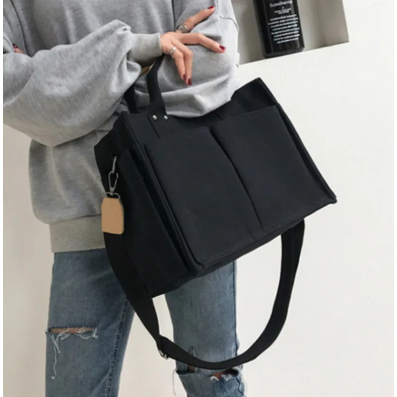 Capacità borsa a tracolla una grande tela borse a tracolla per le donne Casual multicolore di alta qualità Messenger Versatile lusso