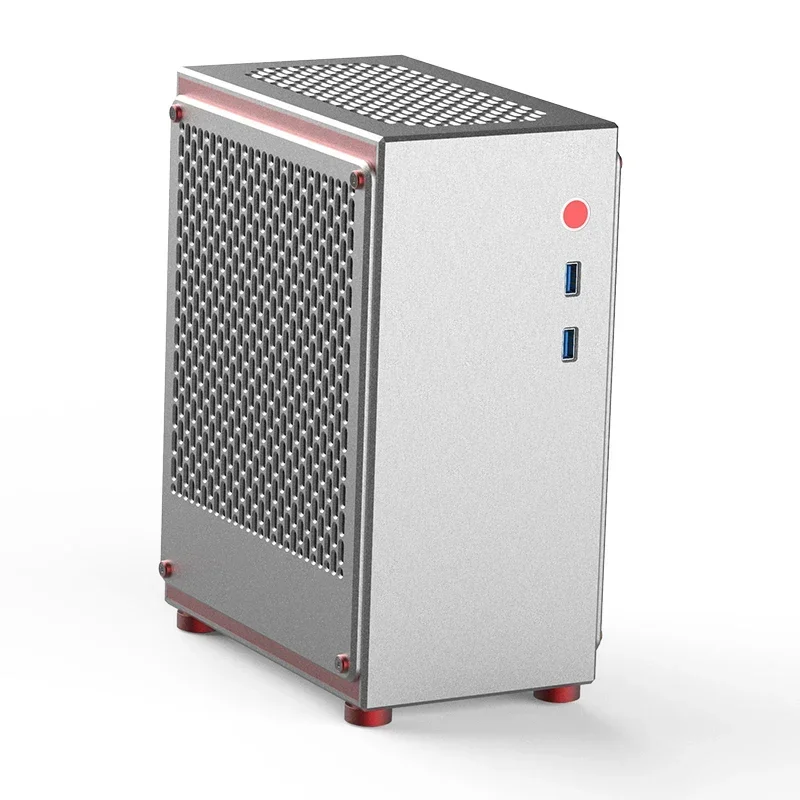 2022new [Spot] mini itx all aluminum chassis, mini desktop A4 F1-1u chassis