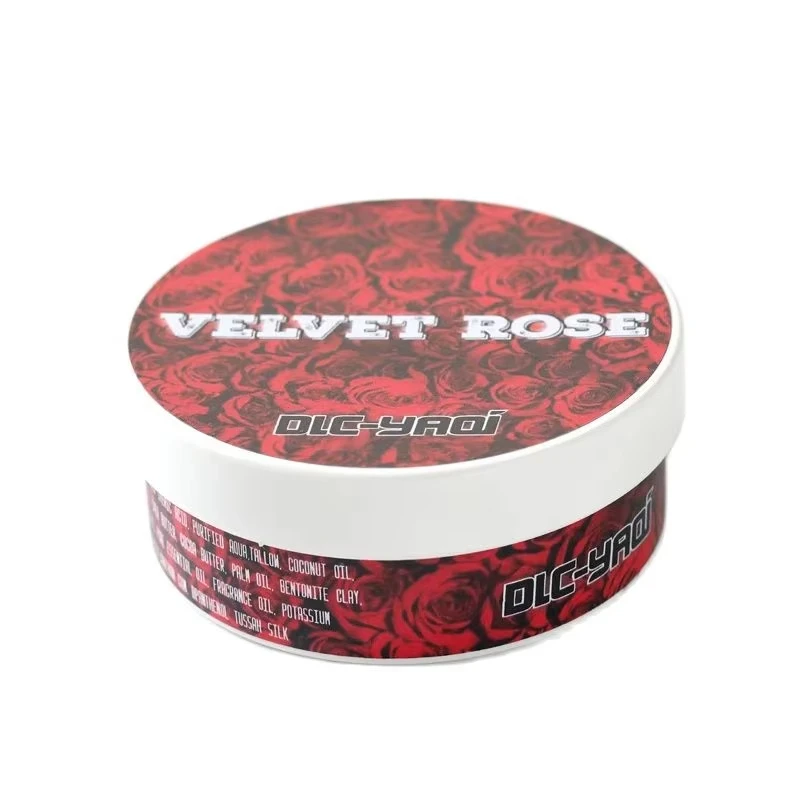 YAQI Creme de Barbear Veludo Rosa Atisan 170g Sabonete de Barbear Para Homens