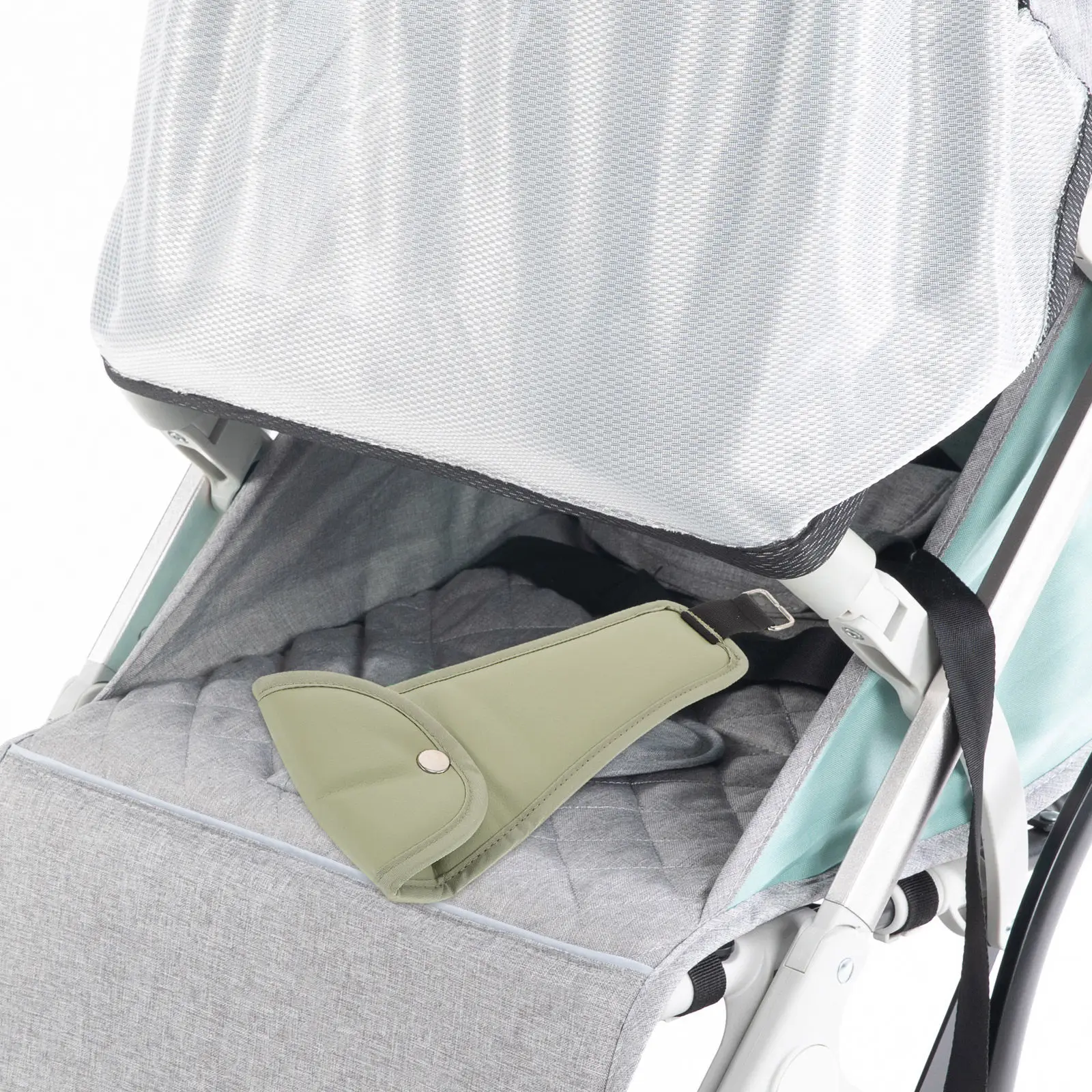 

Non-Slip Universal Stroller Crotch Pad Detachable Safety Cushion for Infants Toddlers Wetness Prevention Comfortable Front