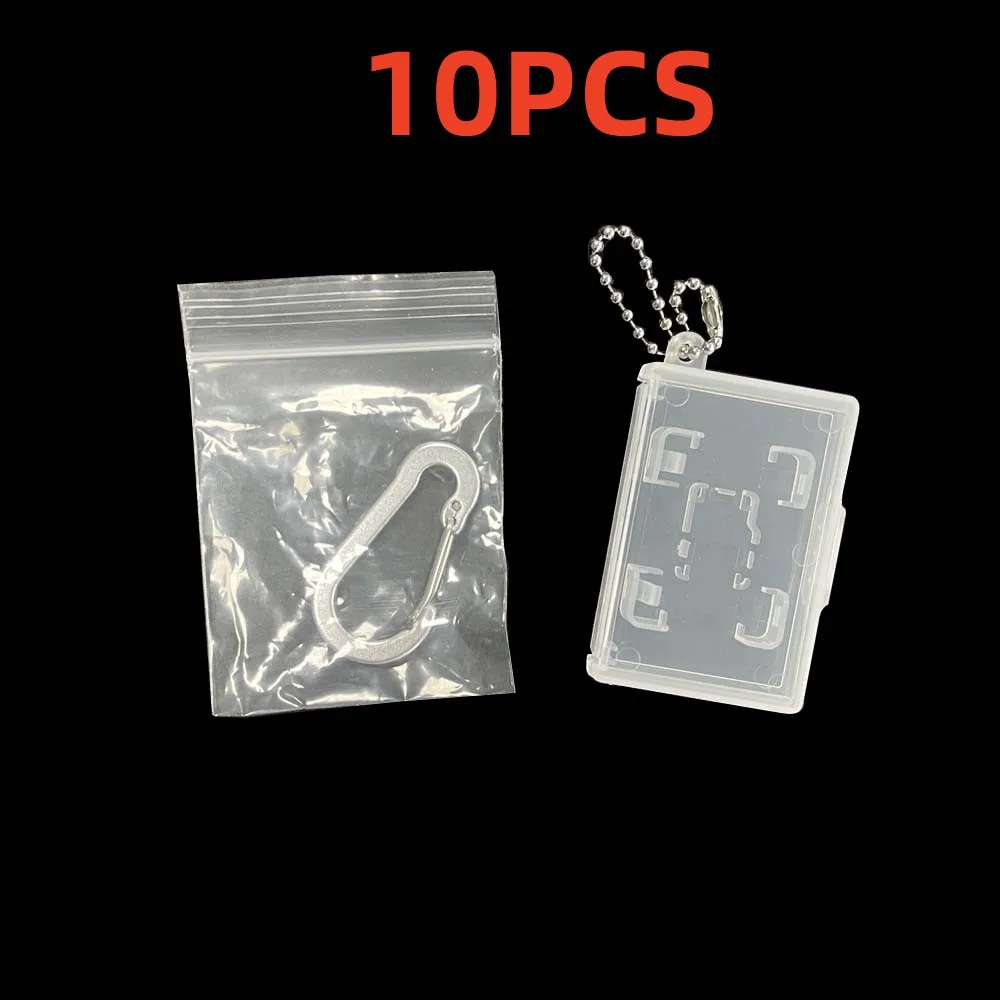 10pcs Portable Pocket Game Card Box Micro SD TF Card Storage Box For Switch OLED Game card Display Box Holder