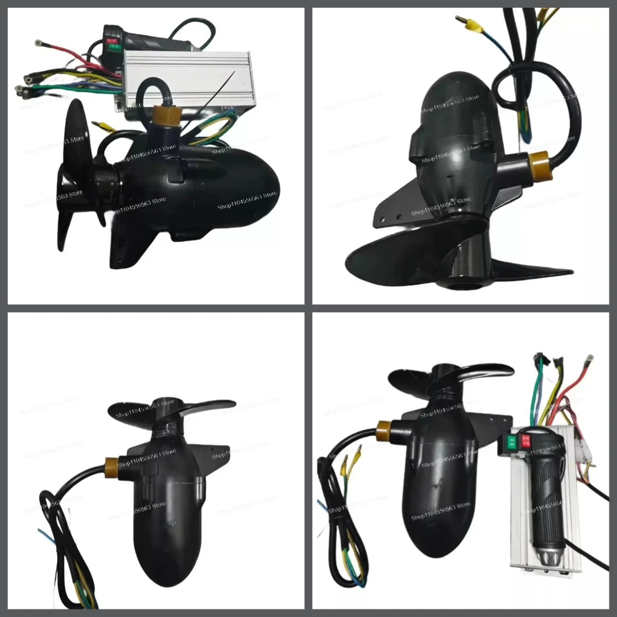 48V 60V 72V Waterproof Brushless Underwater Propeller Motor 1880W-2500W Marine Fishing Boat Thruster