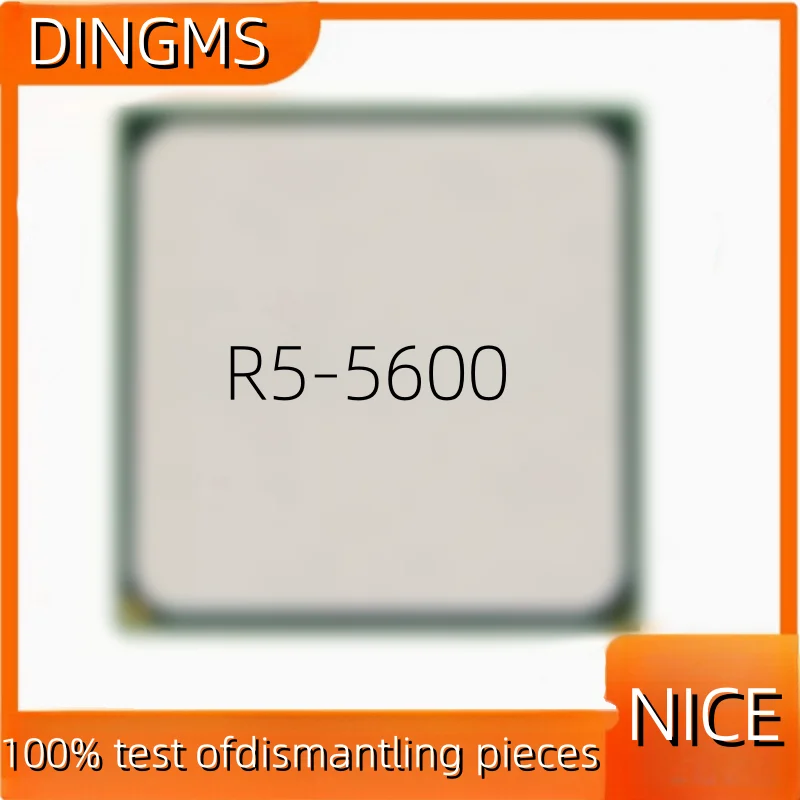 CPU usada AMD Ryzen 5, R5 5600, 3,5 GHz, 6 núcleos, 12 hilos, 7NM, L3 = 32M, 100-000000927, Soquete AM4
