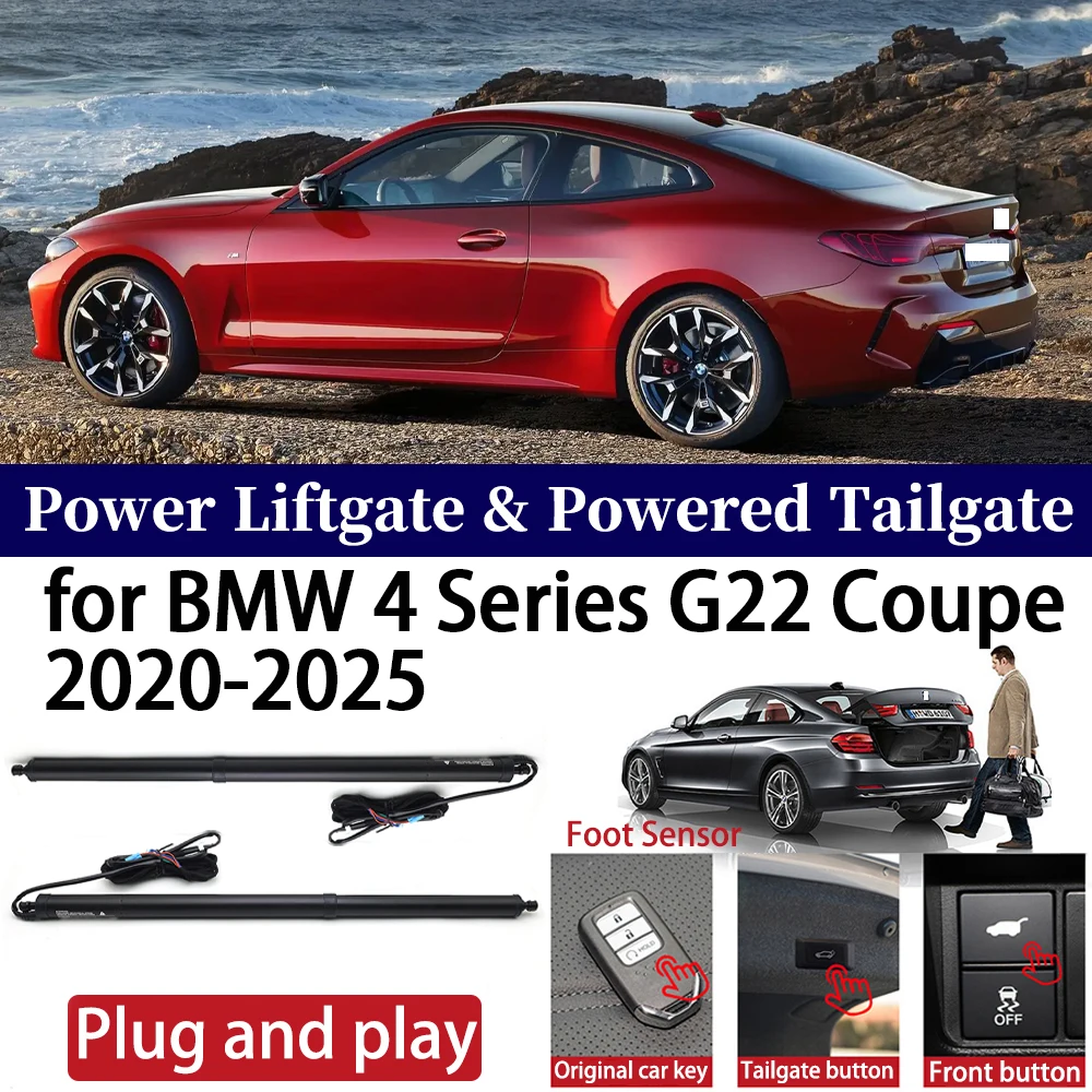 

for BMW 4 Series G22 Coupe 2020-2025 Car Auto Power Electric Tailgate Liftgate Lift Trunk Closer System Boot Lift Motor Kit